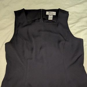 Black sleeveless top
